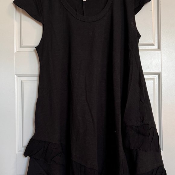 AREA Stars, Short Sleeve Ruffled Baby Doll Dress in Black, Medium, NWT/NEW - Picture 6 of 12